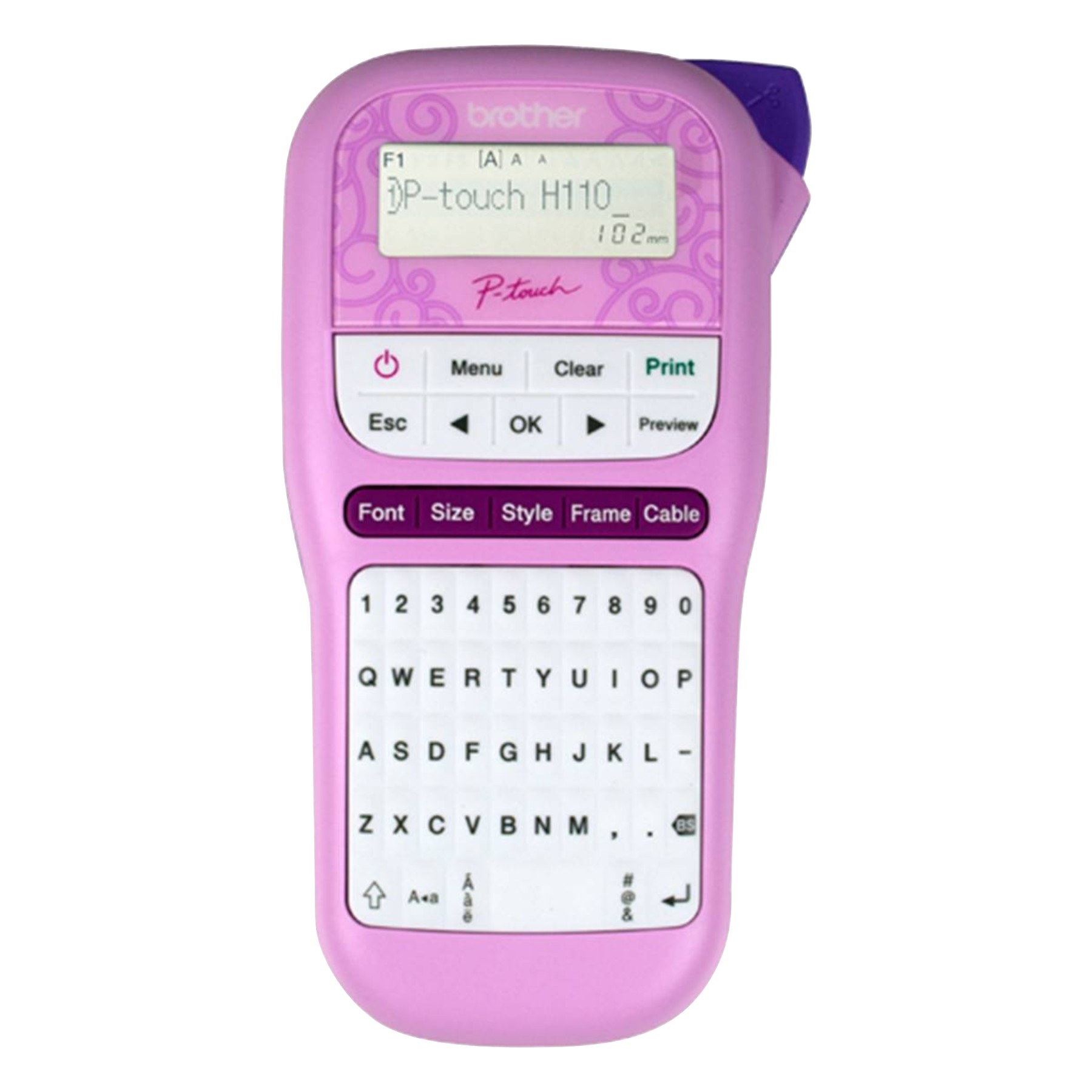 Rotuladora portátil P-Touch H110 rosada