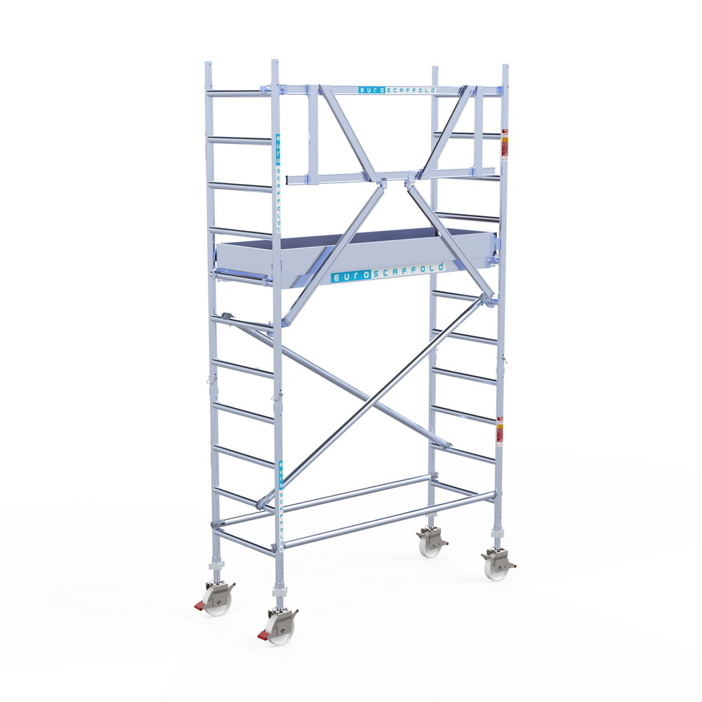 Euroscaffold Rolsteiger Original - L190xB75cm - 4.20m werkhoogte - Carbon platformen