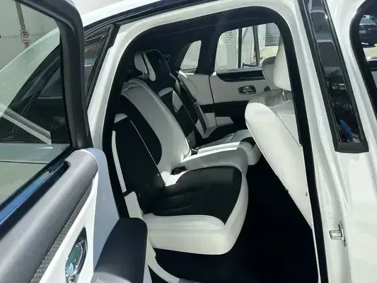 Rolls-Royce Ghost white and black leather rear seats detailed to showroom condition