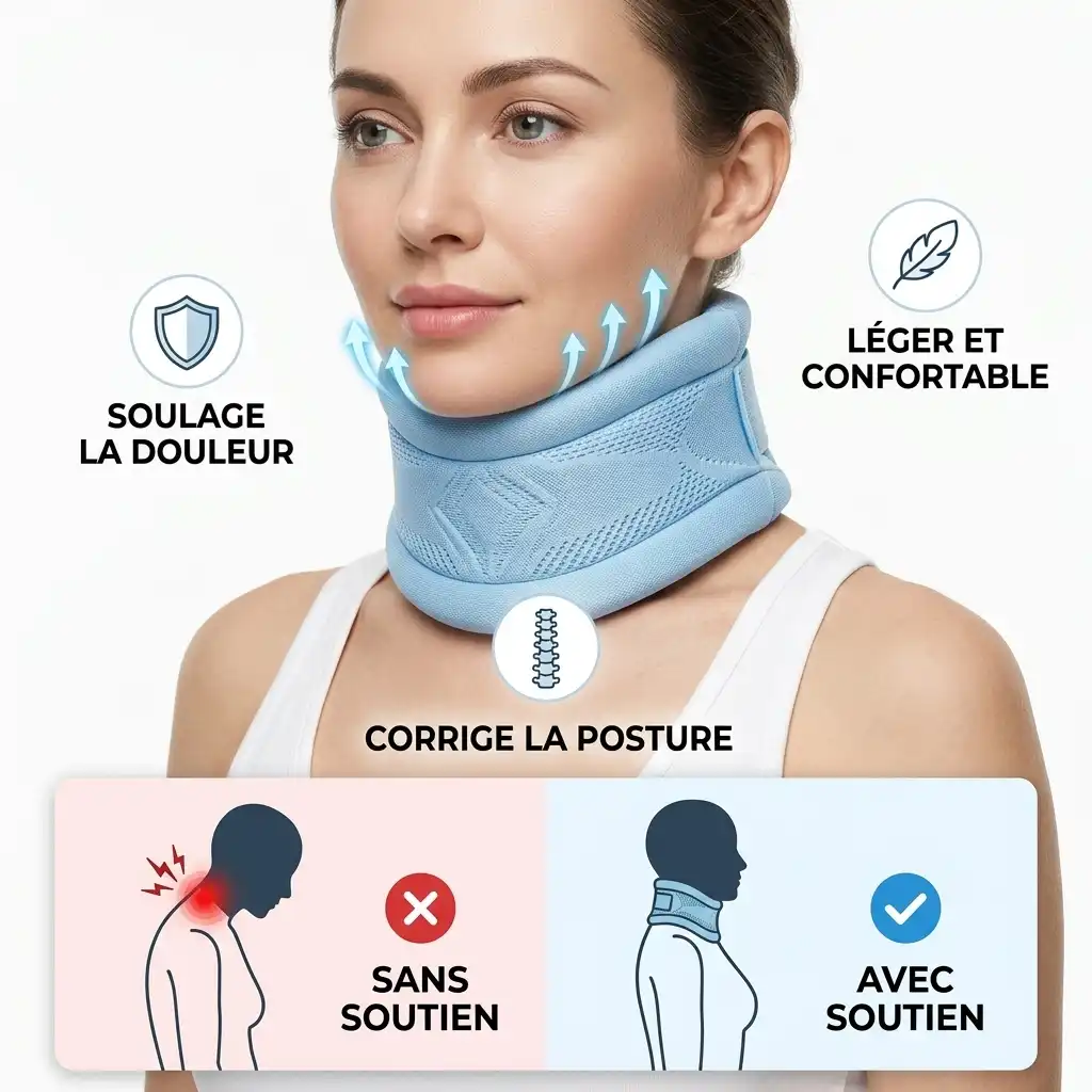 Collier Cervical de Soutien-confort & Maintien du Cou