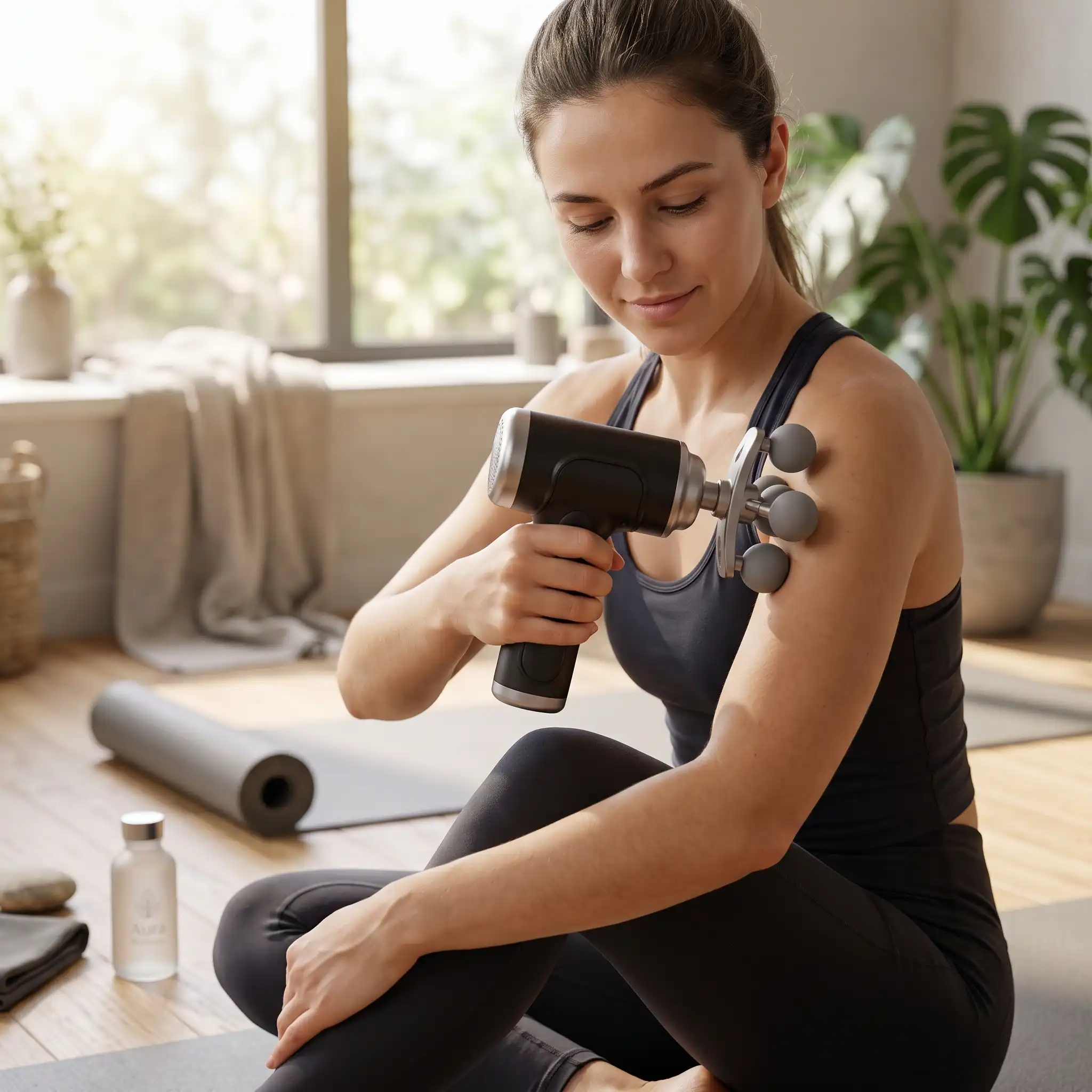 Pistolet de massage fascial à 5 ​​têtes (Hit Massage) Lm-280