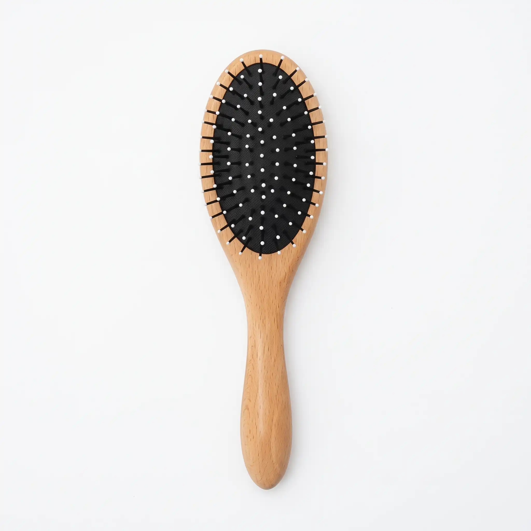 Brosse à Cheveux Ovale en Bois et Nylon