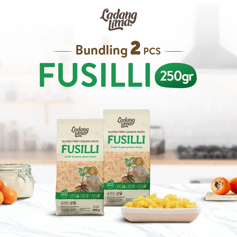Ladang Lima - Pasta Fusilli 250g 2 Pcs