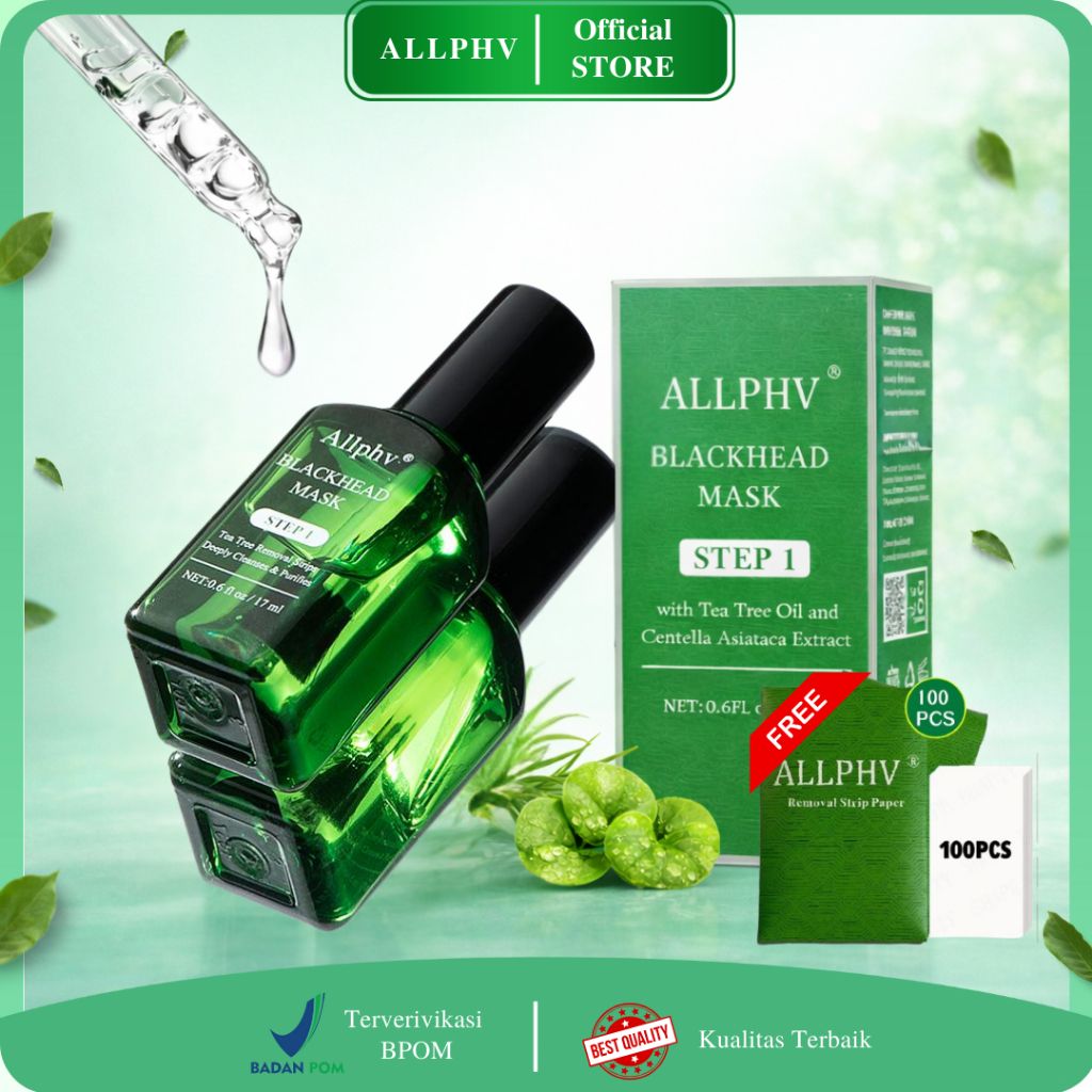ALLPHV Blackhead Mask Masker Komedo Step 1 Penghilang Komedo step1 gratis kertas