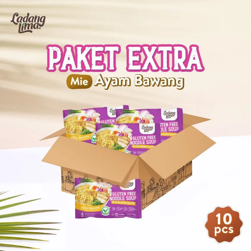 Paket Mie Ayam Bawang Ladang Lima 10 Pcs