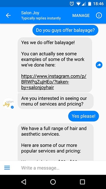 using chatbots to talk with clients