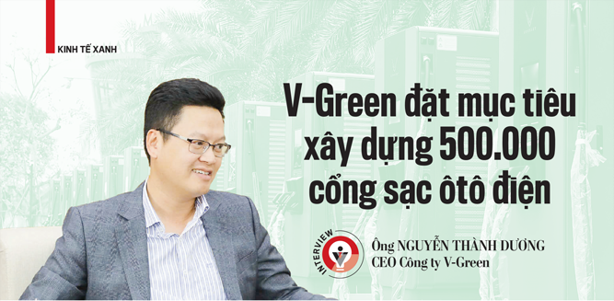 V-Green đặt mục tiêu xây dựng 500.000 cổng sạc ôtô điện