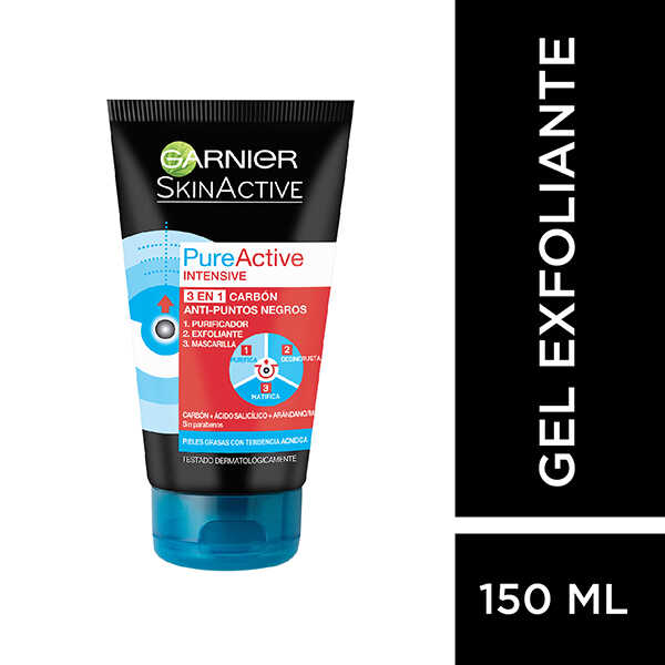 Máscara Exfoliante Garnier Pure Active x 150 ml