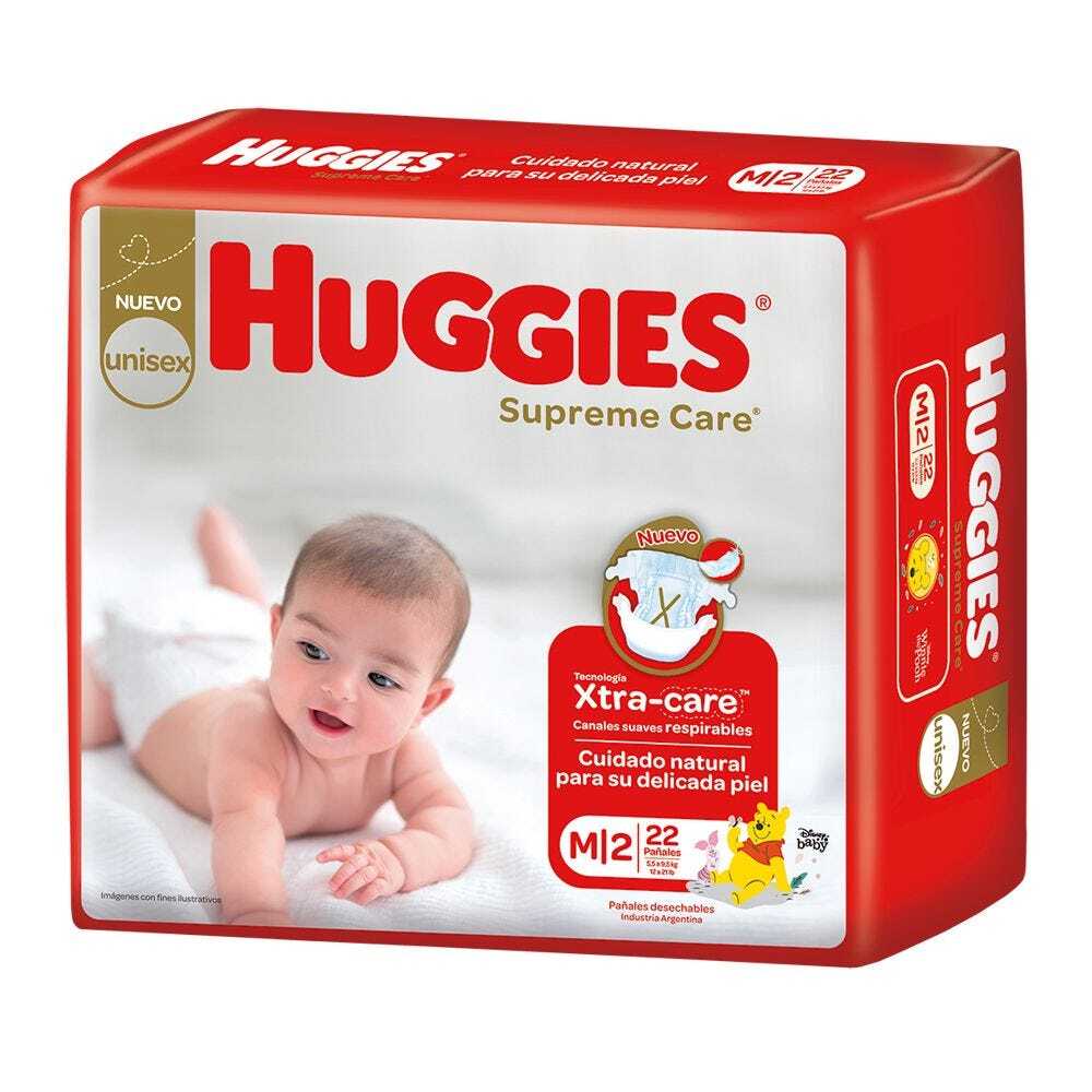 Huggies Pañales Supreme Care Mediano x 22 unid 