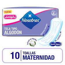 Nosotras Toallas Maternidad X 10