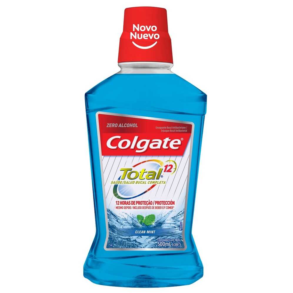 Colgate Total 12 Enjuague Bucal Clean Mint x 500 ml