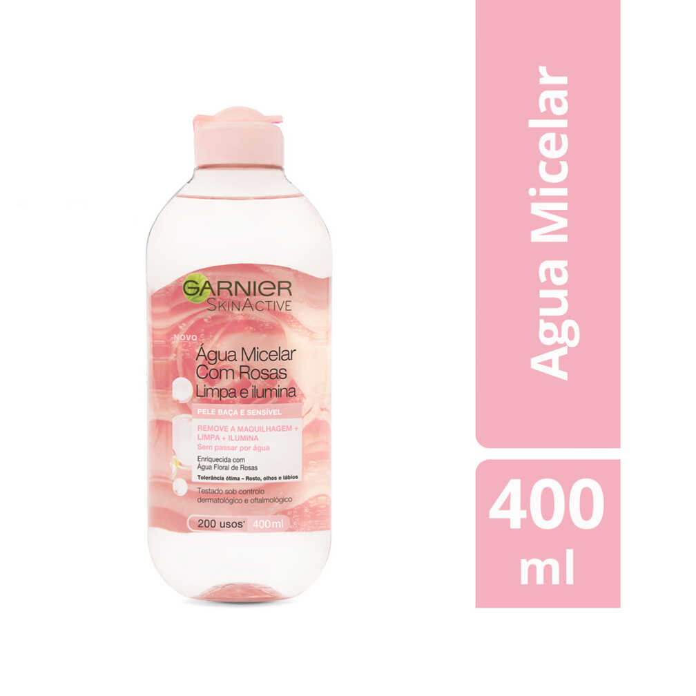 Garnier Skin Active  Agua Micelar de Rosas x 400 ml