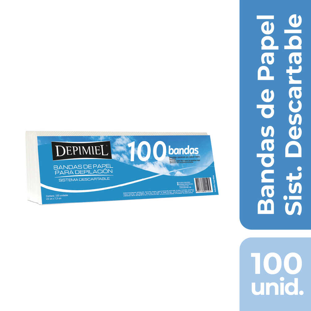 Depimiel Banda de Papel para Cera x 100 unid 