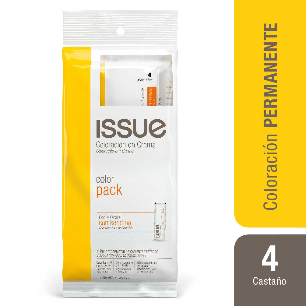 Issue Pack Color Shock Keratina Nº 4 Castaño