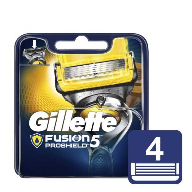 Gillette Fusion5 Proshield Cartuchos Para Afeitar x 4 unid