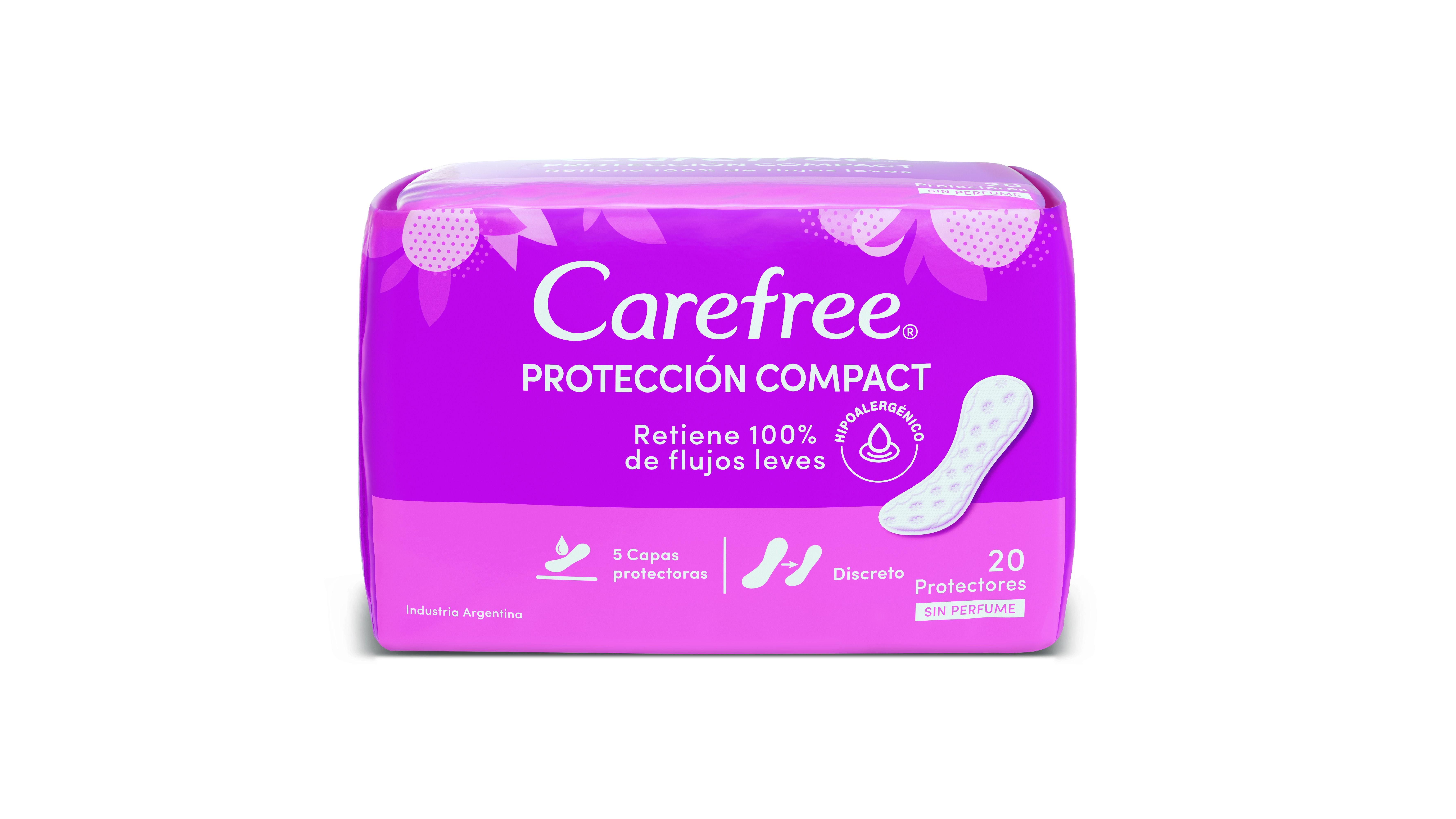 Carefree Proteccion Compact Protectores Diarios x 20 unid 