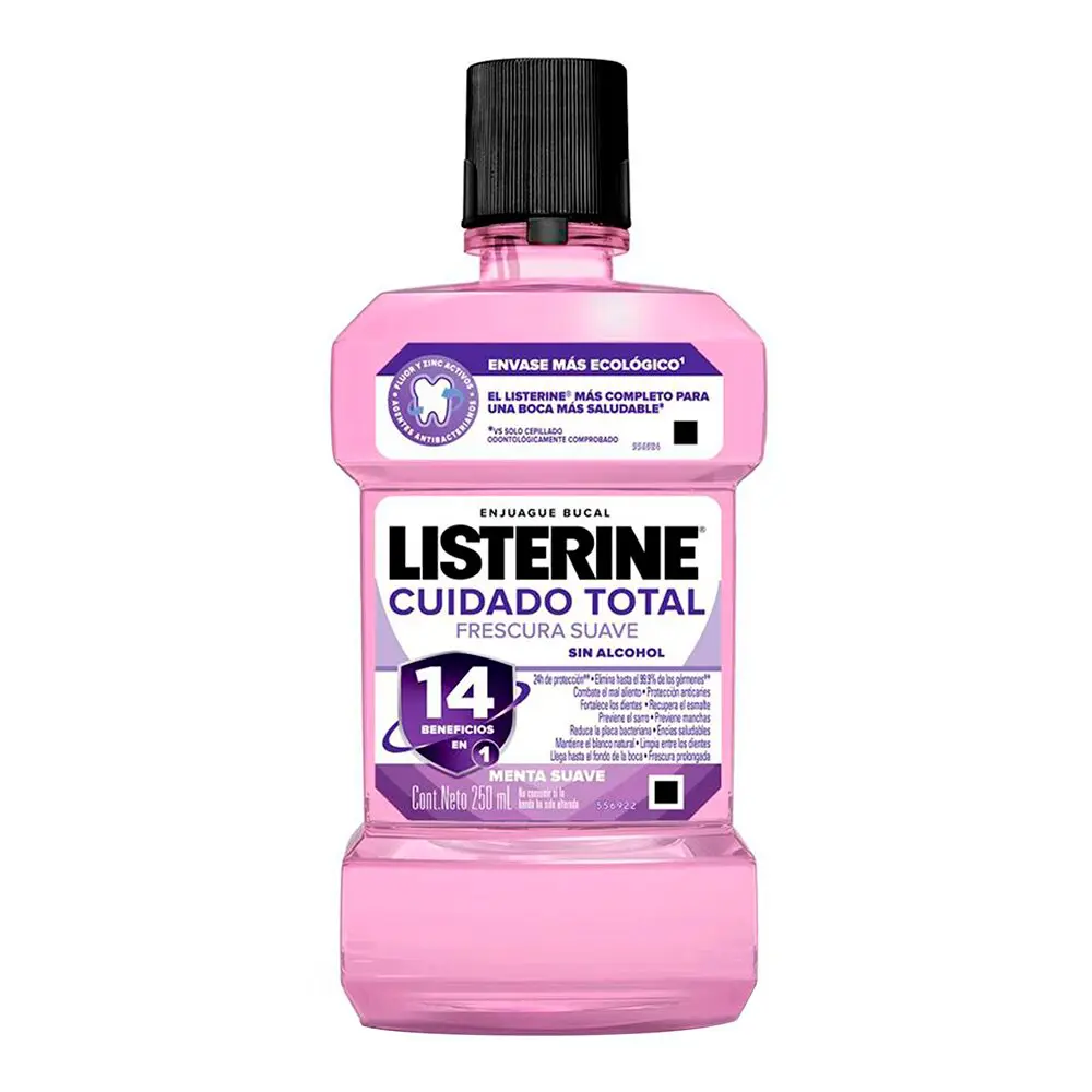 Listerine Cuidado Total Frescura Suave Sin Alcohol x 250 ml.