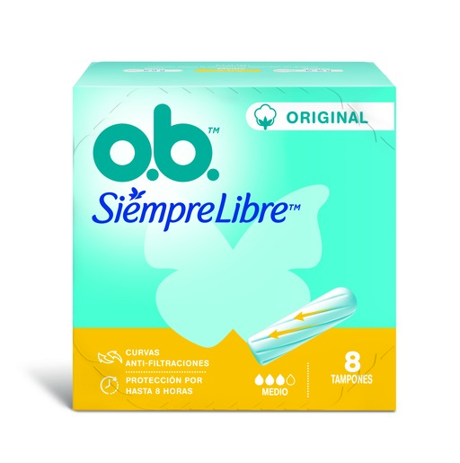 OB Tampones Original Medio x 8 unid