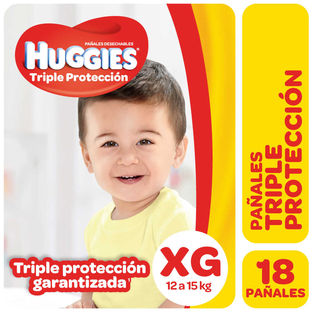 Pañal Huggies Triple Proteccion XG x 18