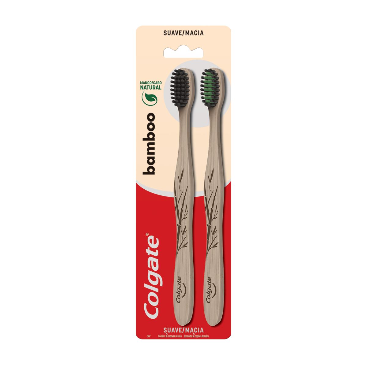 Cepillo Dental Colgate Bamboo Charcoal x 2 unid