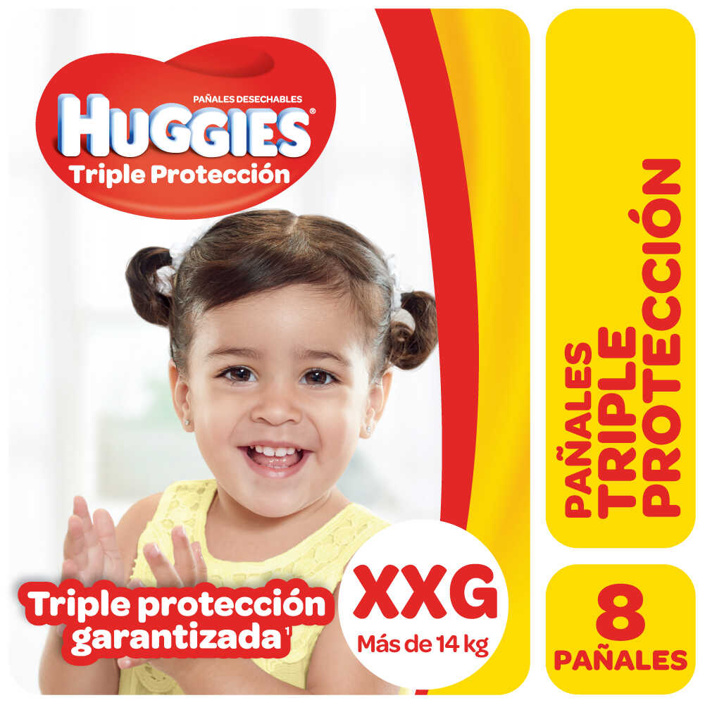 Huggies Pañal Triple Proteccion XXG x 8 unid