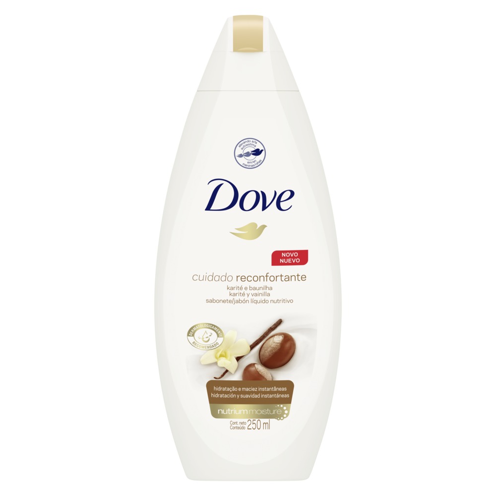 Jabón Líquido Dove Karité y Vainilla 250ml.