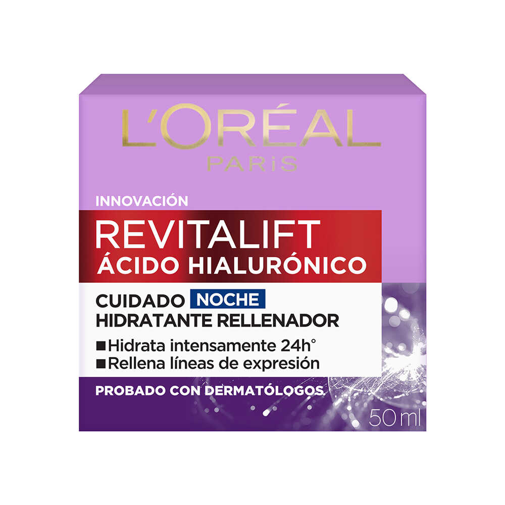 L'Oréal Paris Crema Noche Revitalift Acido Hialuronico x 50ml