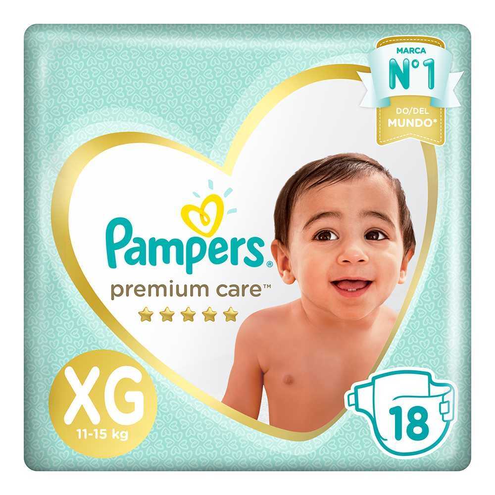 Pampers Premiun Care Tamaño Extra Grande x 18 unid 