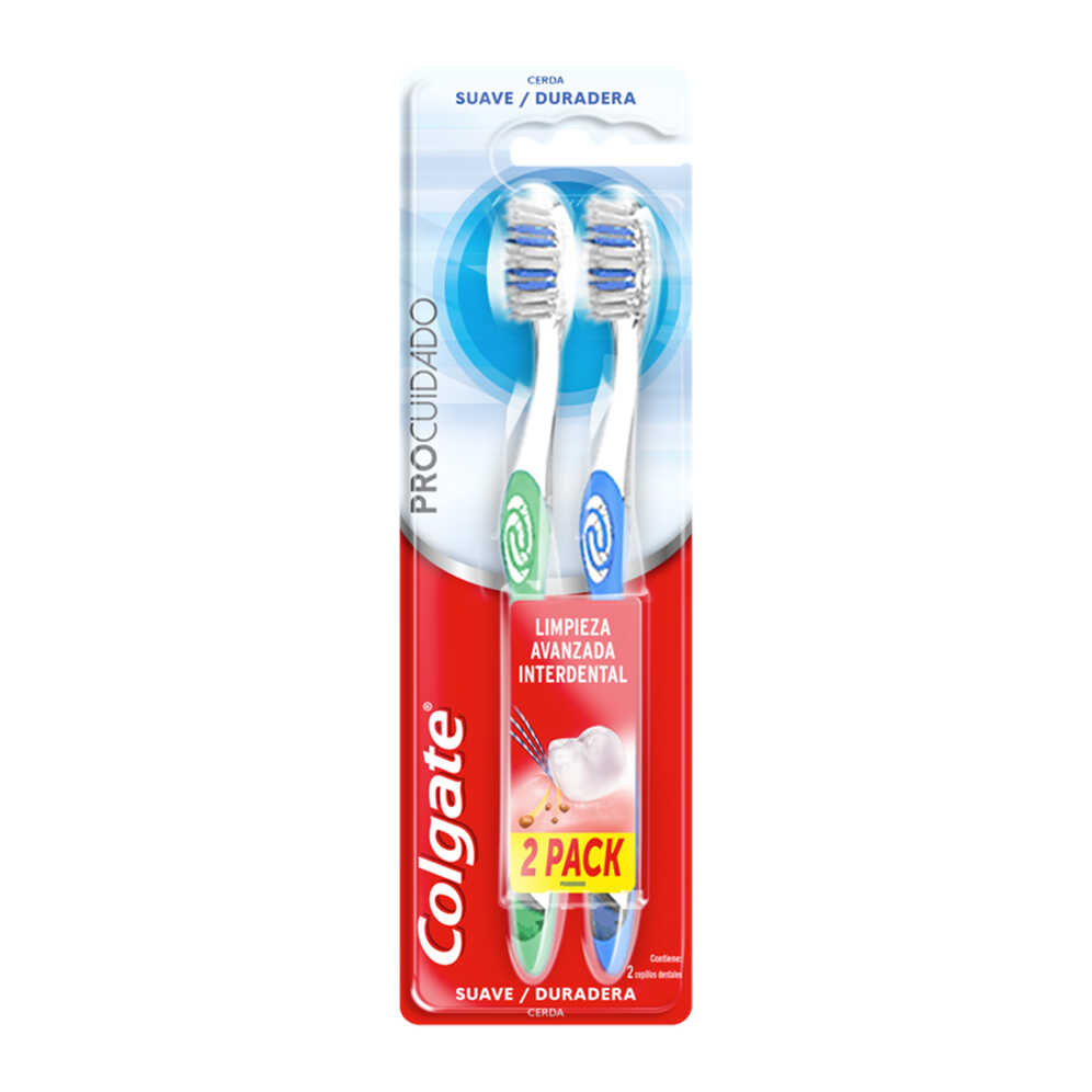 Cepillo Dental Colgate Pro Cuidado Suave 2unid