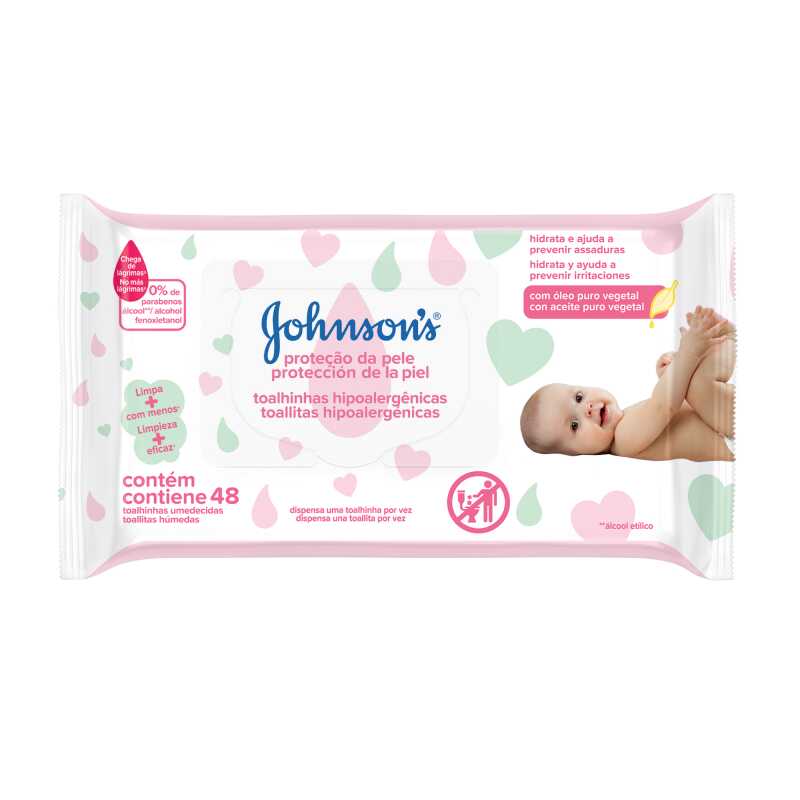 Johnson's Toallitas Húmedas Baby Extra Cuidado x 48 un.