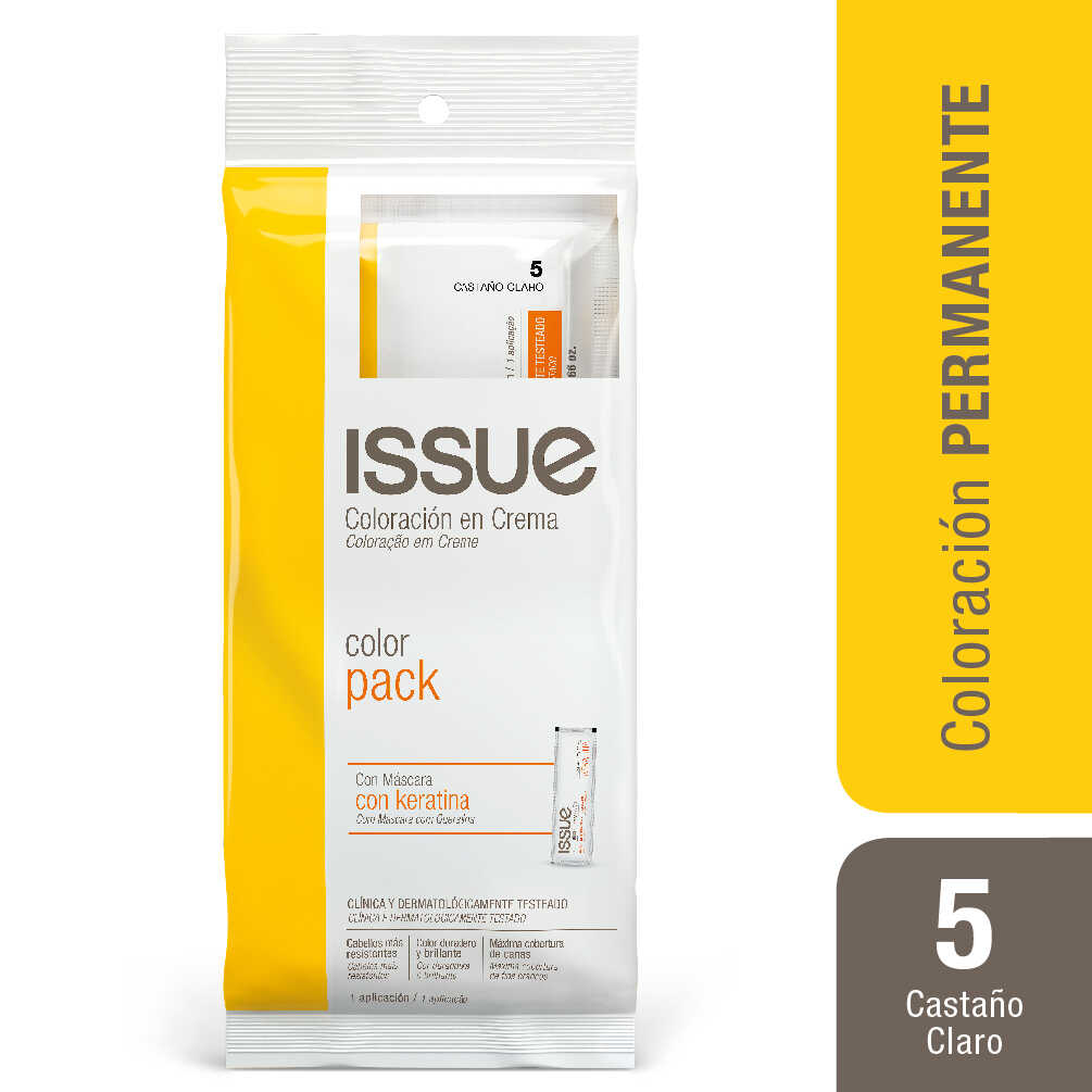 Issue Pack Color Shock Keratina Nº 5 Castaño Claro 