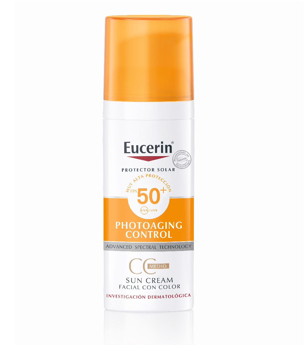 Eucerin Sun Face CC Cream Tono medio FPS 50+ 50ml