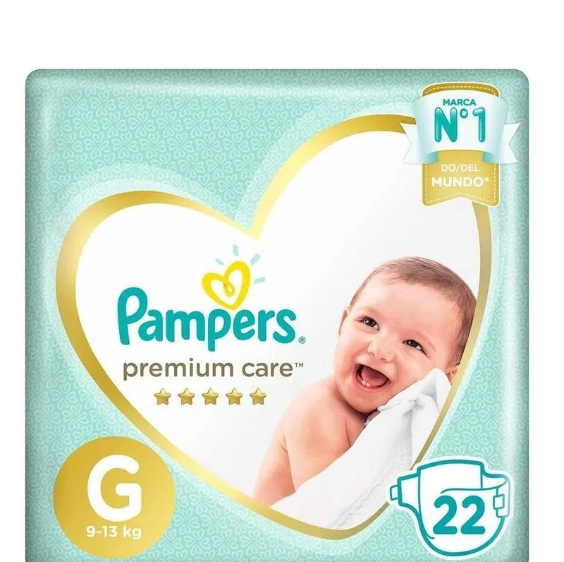 Pampers Premiun Care Tamaño Grande x 22 unid 