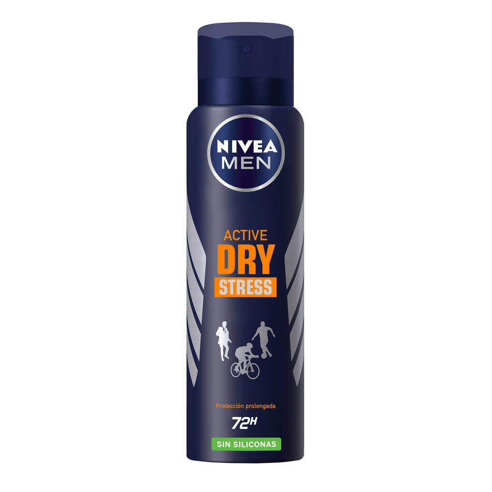 Nivea Desodorante Aerosol For Men Active Dry Stress x 150 ml