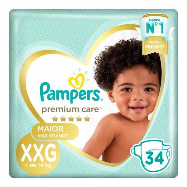 Pampers Premium Care XXG x 34 unid 