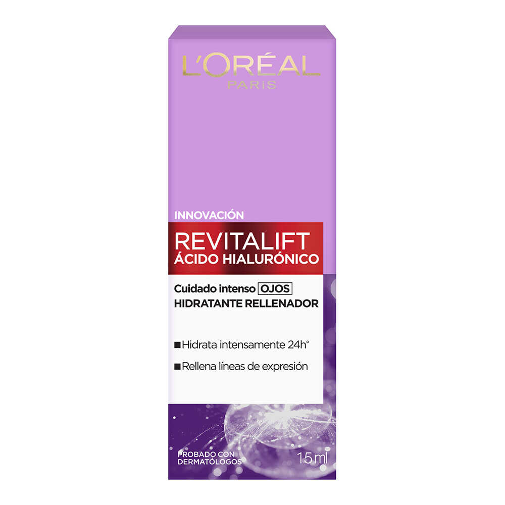 L'Oréal Paris Crema Ojos Revitalift Acido Hialuronico x 15 ml