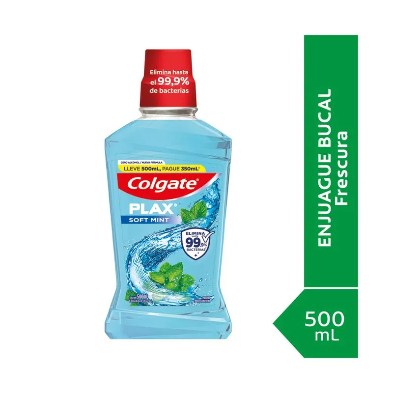 Colgate Plax Soft Mint Enjuague Bucal x 500 ml