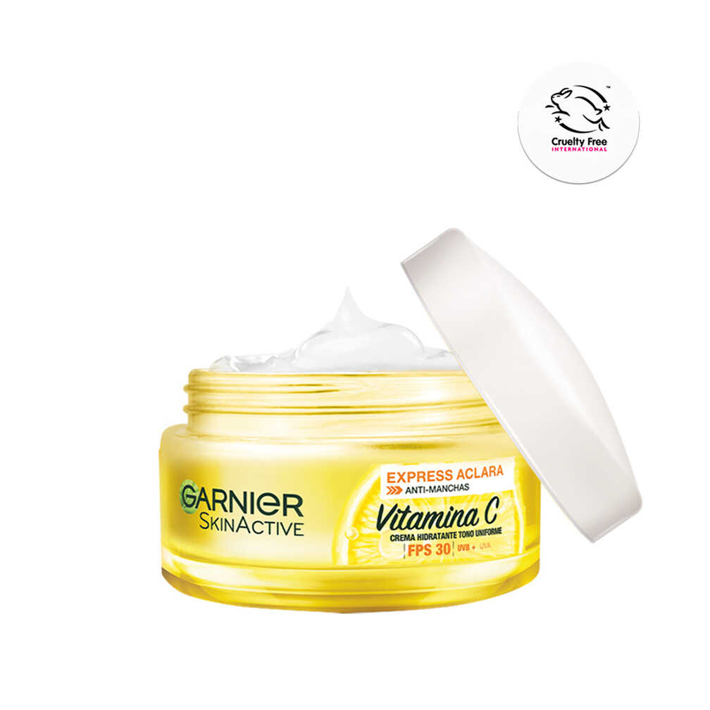 Garnier Crema Facial Aclara Hidrante Vita C Fps 30 x 50 ml