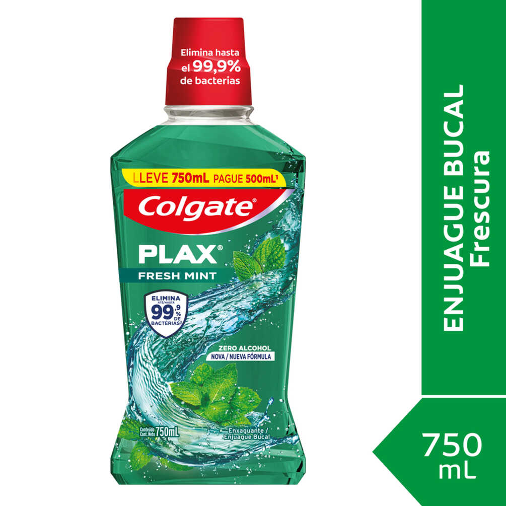 Colgate Plax Enjuague Bucal Fresh Mint x 500 ml