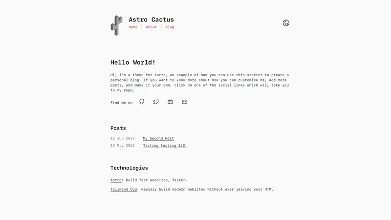 Astro Cactus | Astro