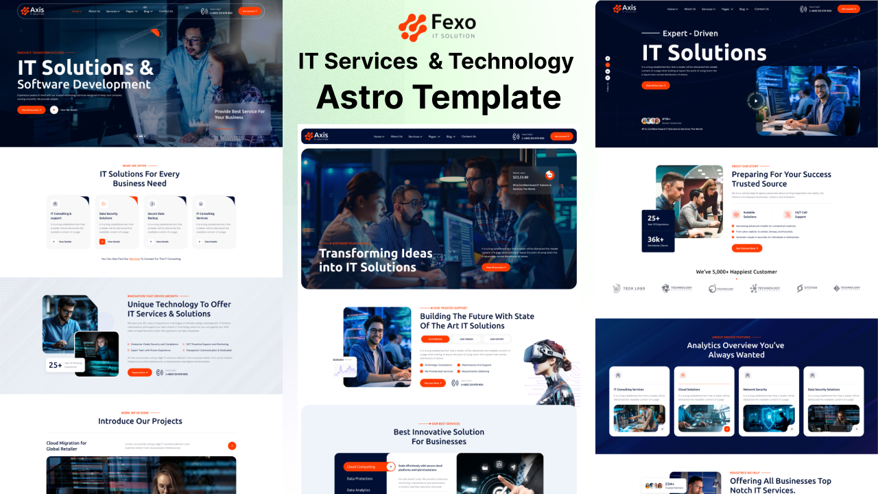 Fexo - IT Services & Technology Astro Theme | Astro