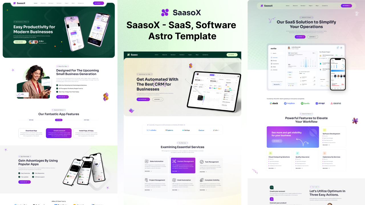 Astro O2 Software SaasoX - SaaS & Software Astro Template | Astro