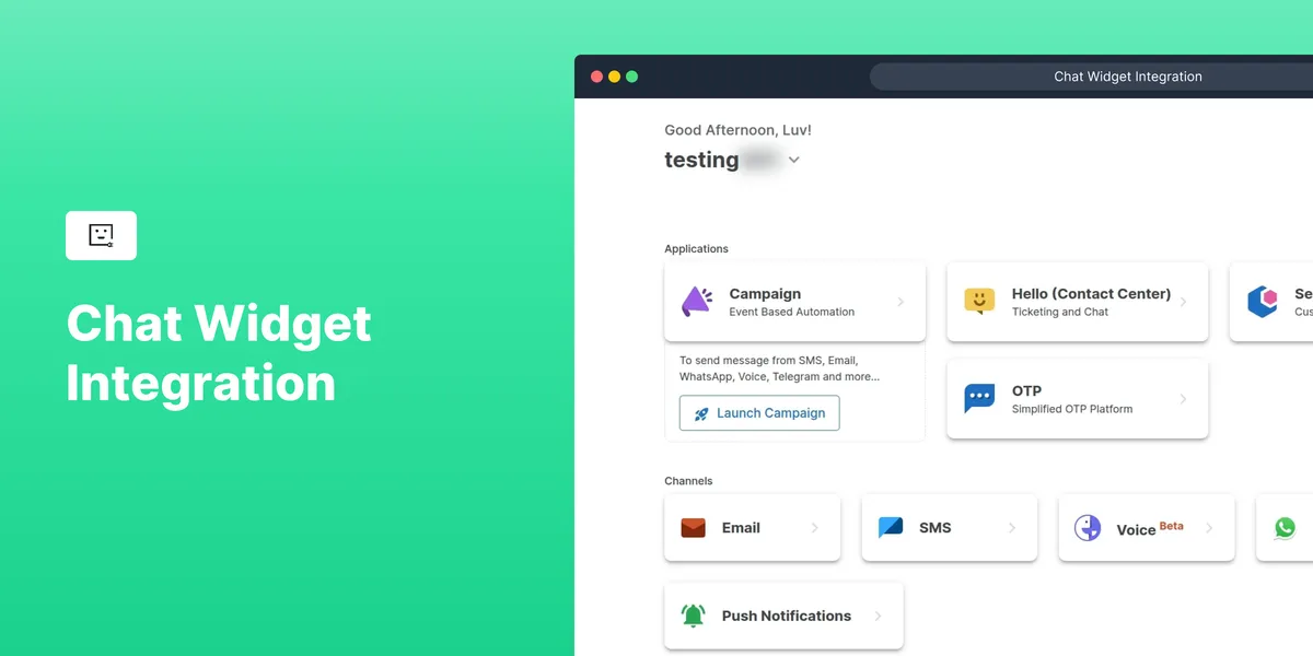 Chat Widget Integration