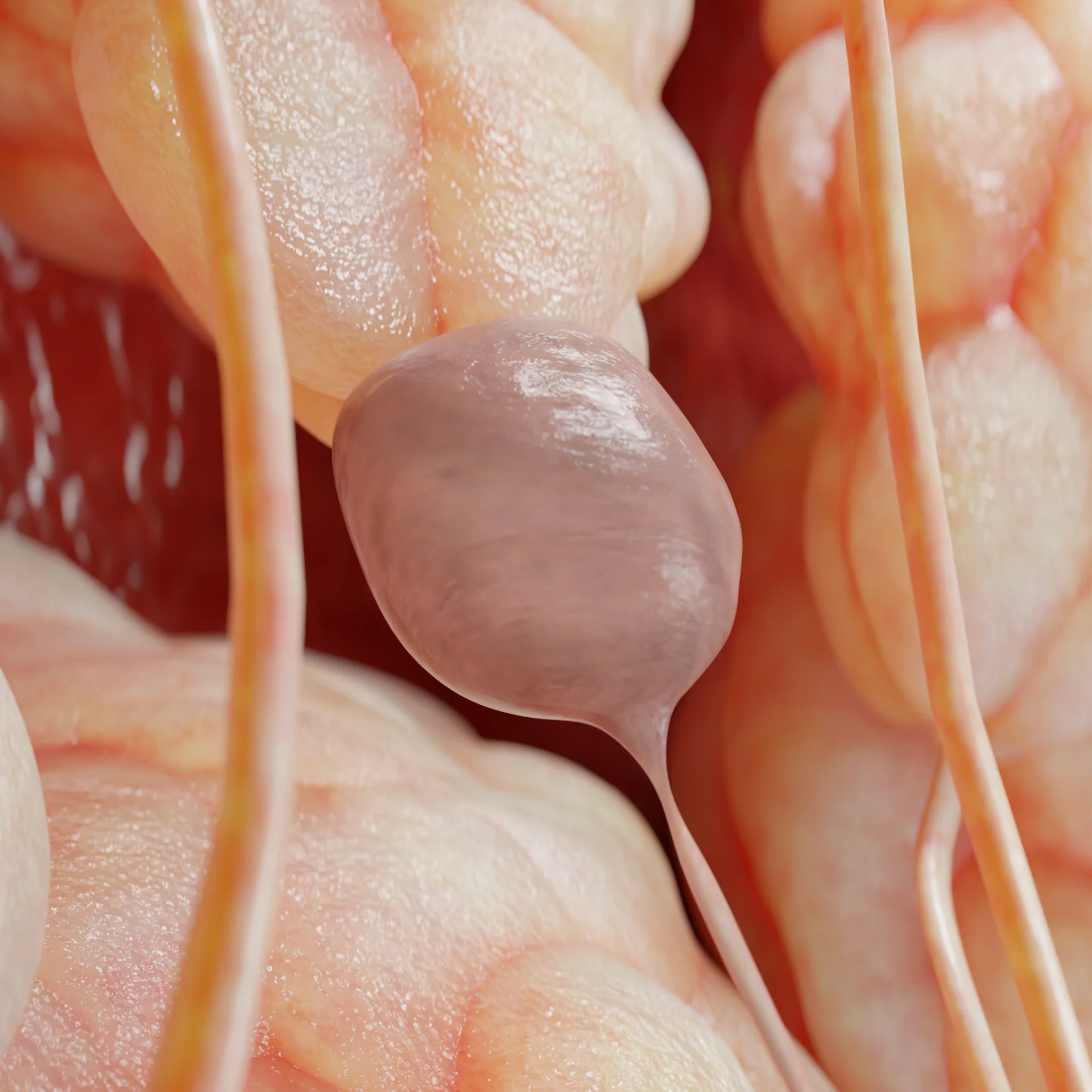 Breast cyst (sagittal section)