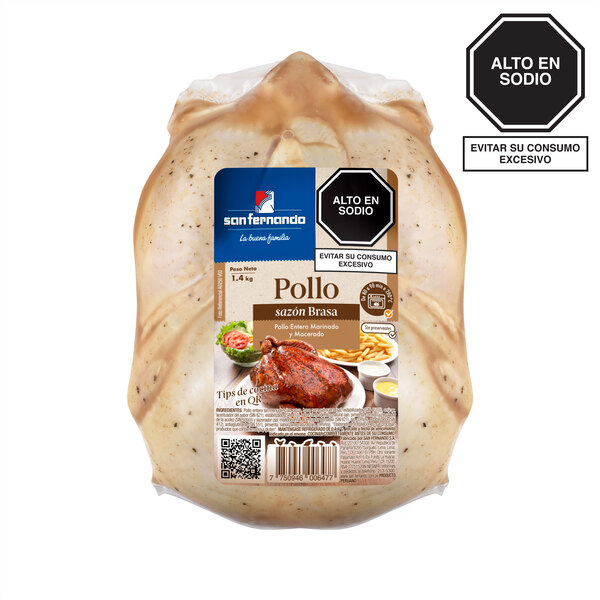 Pollo sazón brasa (Rango 1.4 a 1.5 Kg)