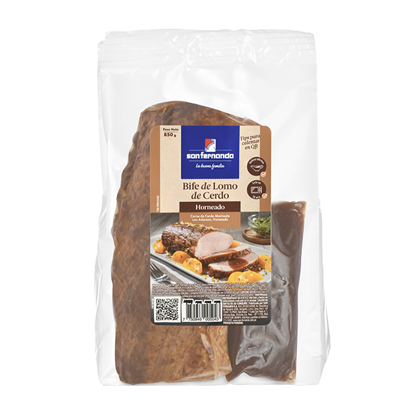 Bife de lomo de cerdo horneado <br> x 850 Gr