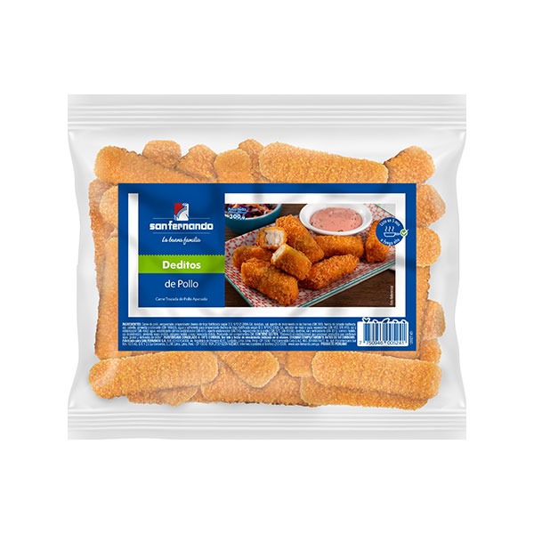 Deditos de pollo <br> x 300 Gr