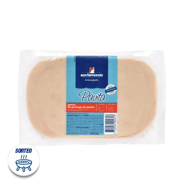 Jamón de pechuga de pavita <br> x 200 Gr.