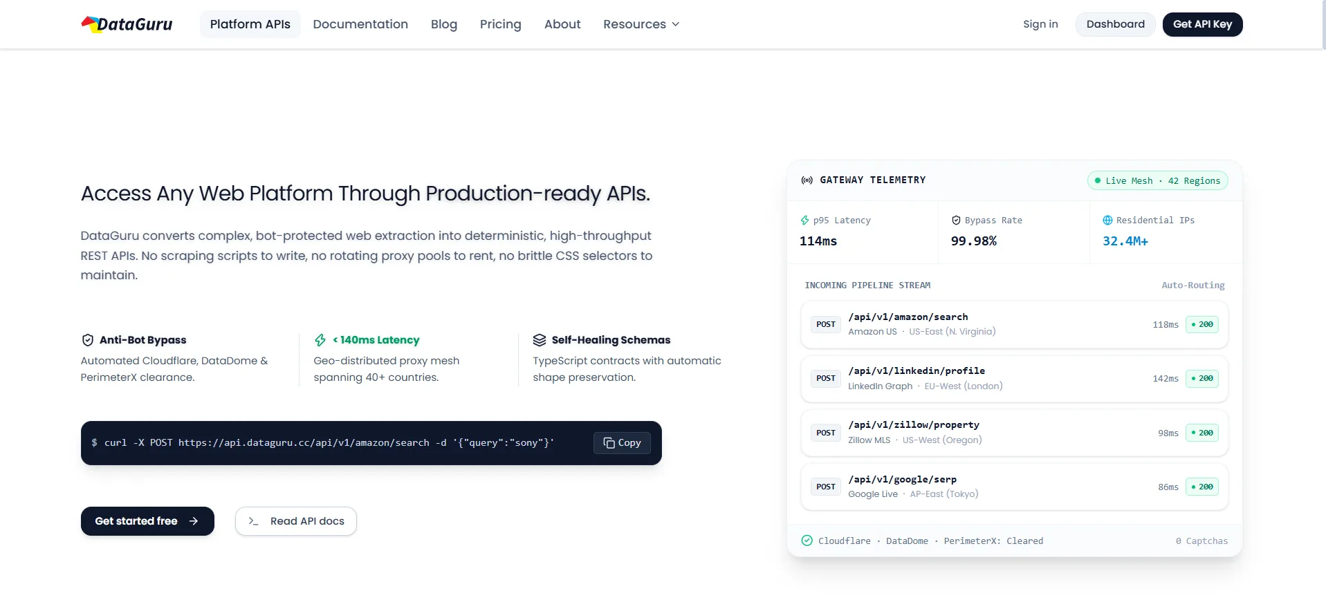 Dataguru - API Engine