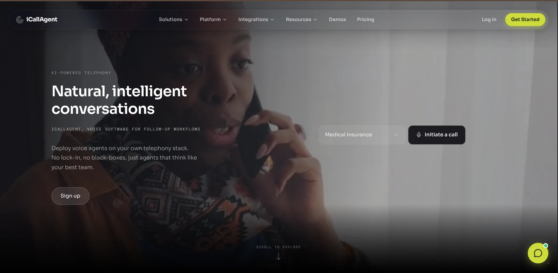 Icallagent - Landing Page